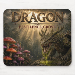 Mousepad Bosque da Pestilência do Dragão Realismo Sombrio