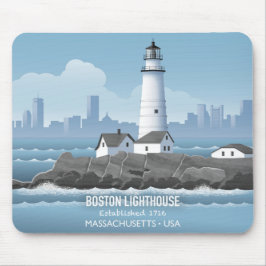 Mousepad Boston Lighthouse