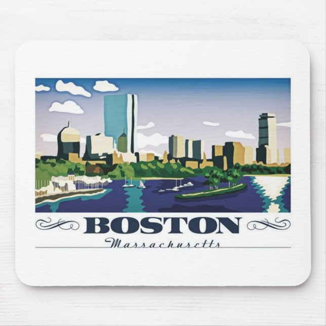 Mousepad Boston, Massachusetts (Frente)