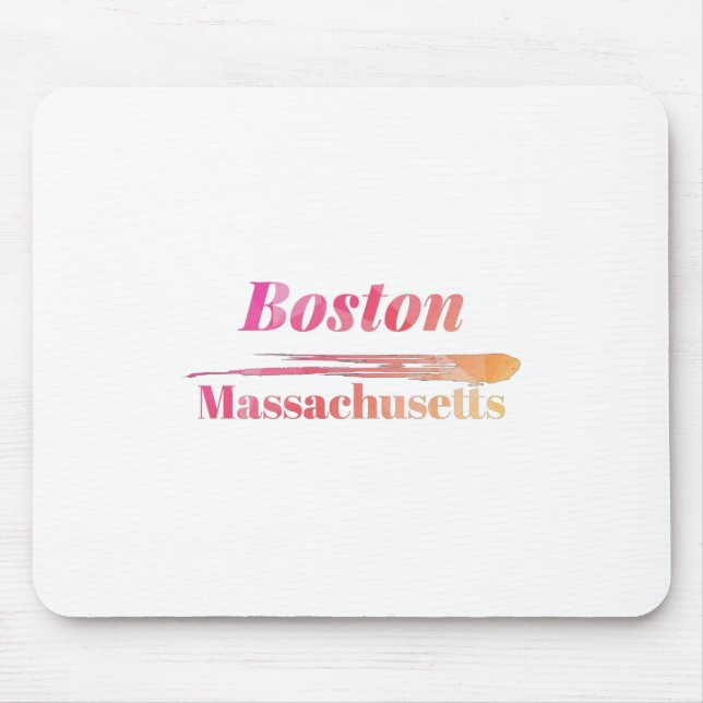 Mousepad Boston Massachusetts Low Poly (Frente)