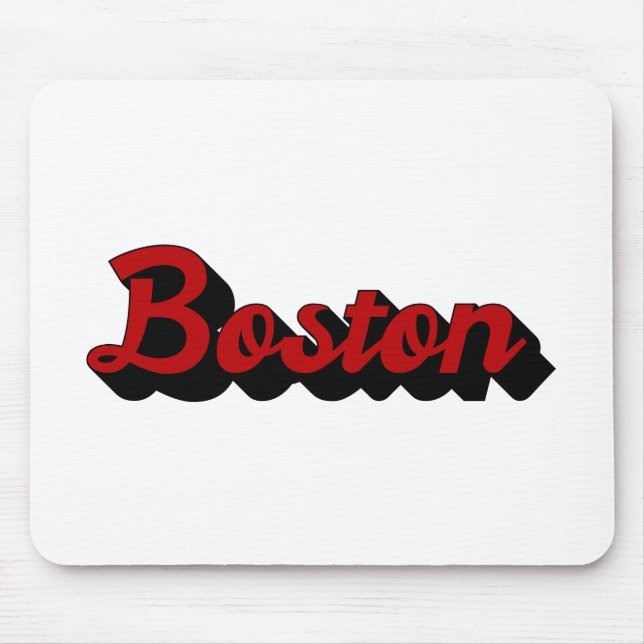 Mousepad Boston Red e Black (Frente)