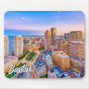 Mousepad Boston Skyline, Massachusetts, EUA