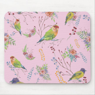 Mousepad Botânico de Pássaros