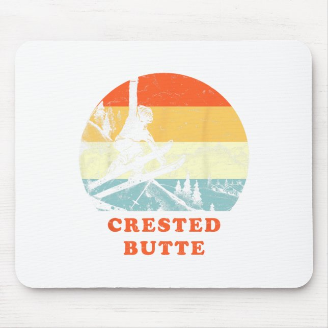 Mousepad Botão de Esqui Detido (Frente)