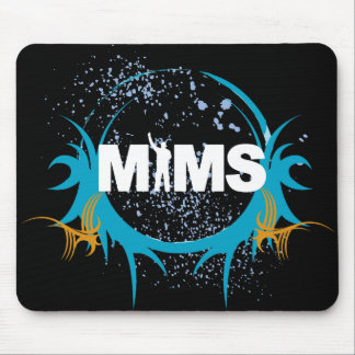 Mousepad Botão de MIMS - logotipo de MIMS quadro -