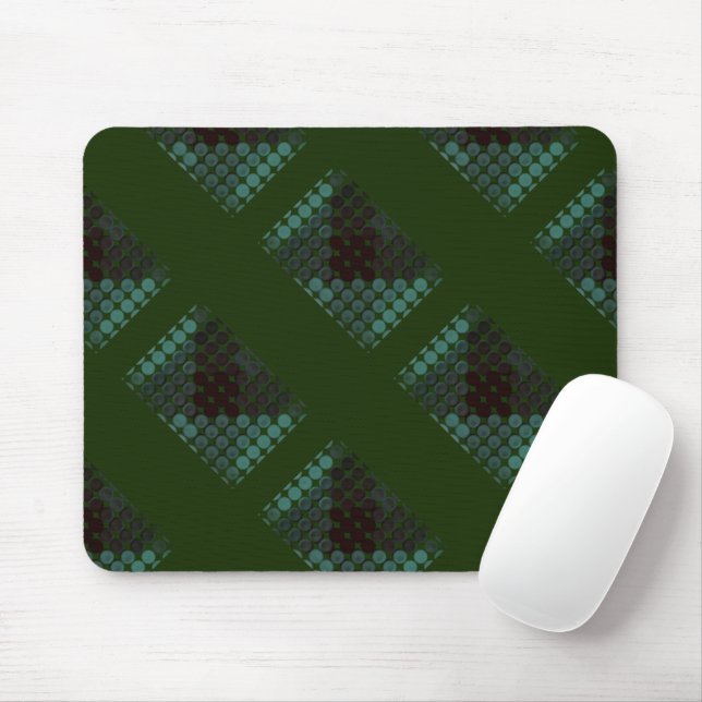 Mousepad Botão de mint ou poço na floresta verde, formando  (Com mouse)
