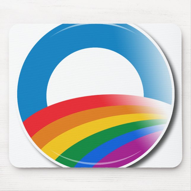 Mousepad Botão do orgulho de Obama (Frente)