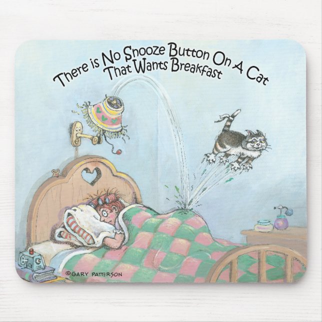 Mousepad Botão do Snooze (Frente)