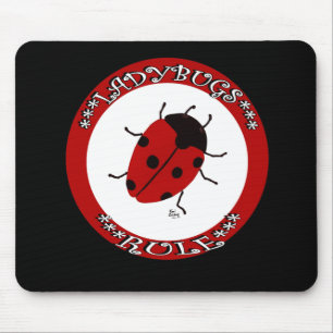 Mousepad Botão Ladybug