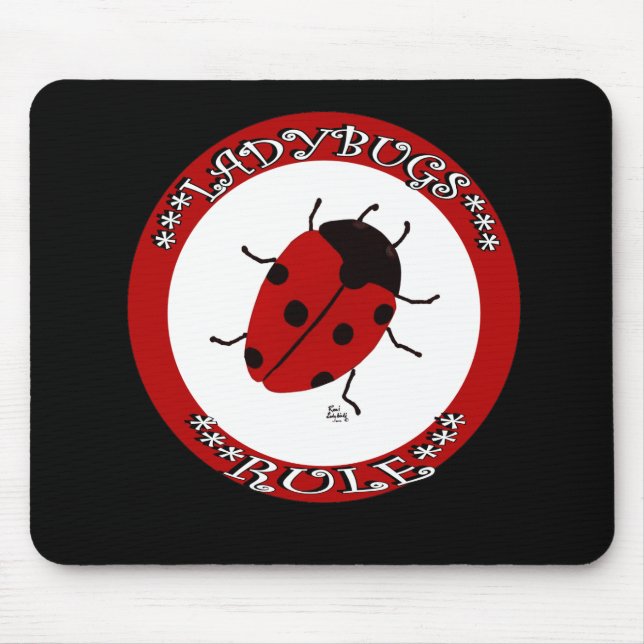 Mousepad Botão Ladybug (Frente)