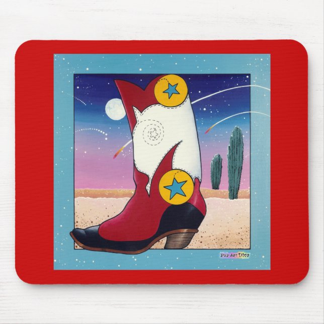 Mousepad - Botas De Cowboy, Todas Vestidas (Frente)