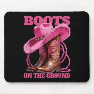Mousepad Botas Engraçadas E Bonitas No Terreno Linedance Oe