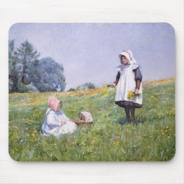 Mousepad Botões de ouro e margaridas (Frente)