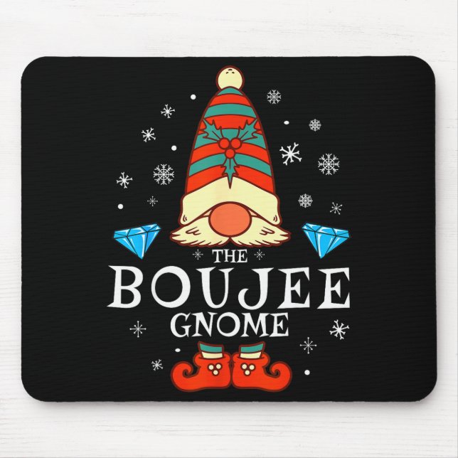 Mousepad Boujee Gnome Xmas Family Matching Group Christmas  (Frente)