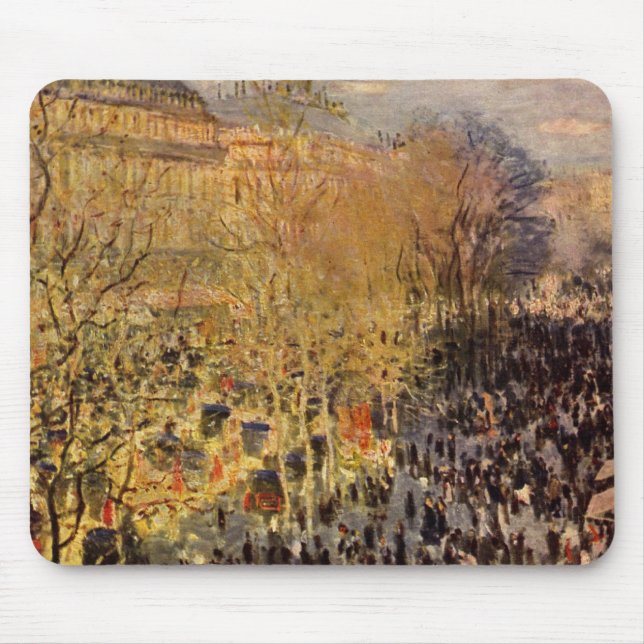 Mousepad Boulevard des Capucines de Claude Monet, Arte Fino (Frente)