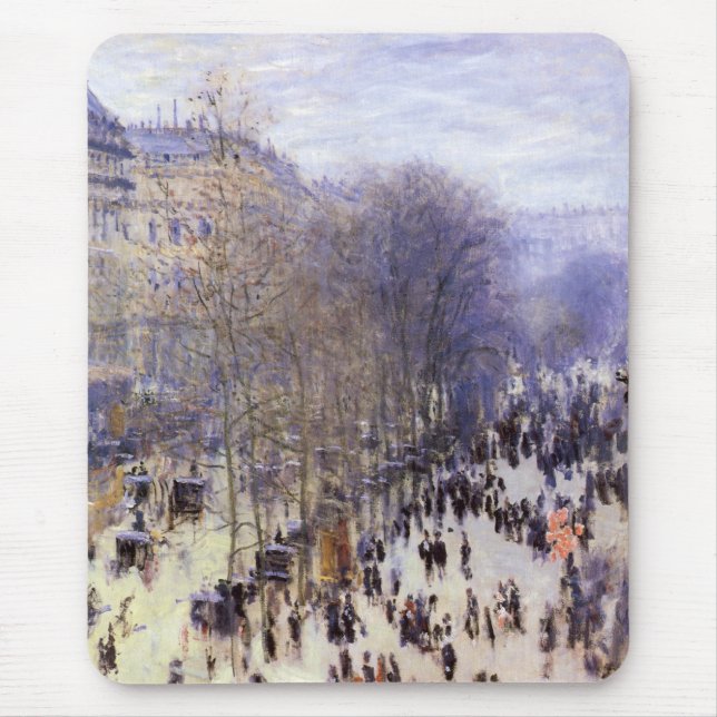 Mousepad Boulevard des Capucines, por Claude Monet, Belas A (Frente)