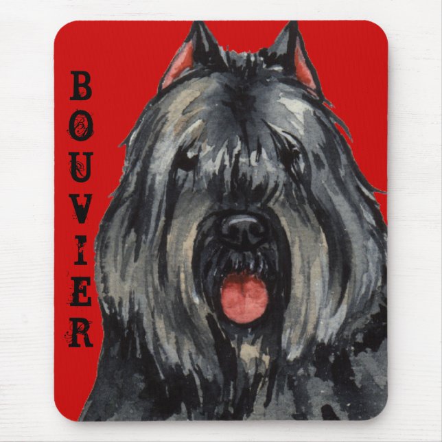 Mousepad Bouvier Color Block (Frente)