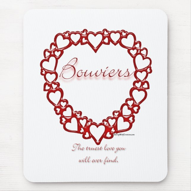 Mousepad Bouvier des Flandres True Love (Frente)