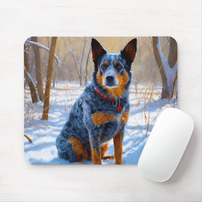 Mousepad Bovinos Australianos Deixam nevar no Natal (Com mouse)