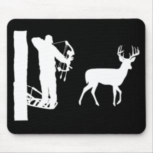 Mousepad Bowhunter em cervos do tiro de Treestand