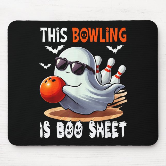 Mousepad Bowling Is Boo Sheet Halloween Costume Player Team (Frente)