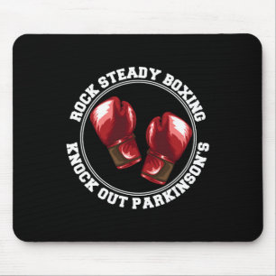 Mousepad Boxe Rock Steady Derruba Lutador de Parkinson Re