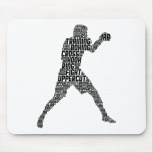 Mousepad Boxeador Boxe Homens Crianças Meninos Juventude