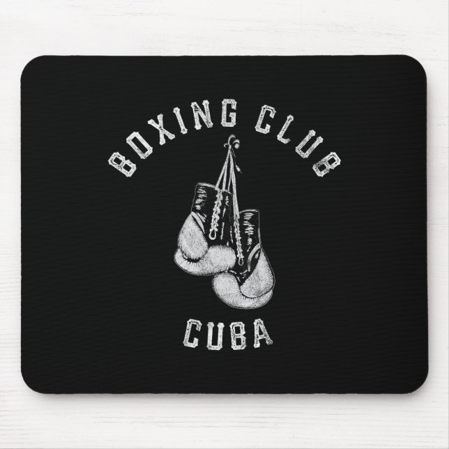 Mousepad Boxeiro Clube Cuba Luvas (Frente)