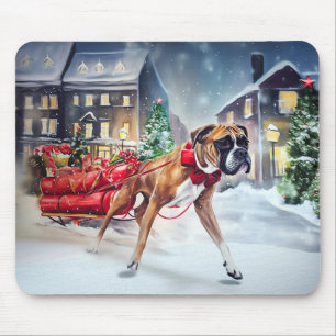 Mousepad Boxer Christmas Fesason Season