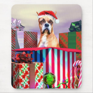 Mousepad Boxer Christmas Surpresa