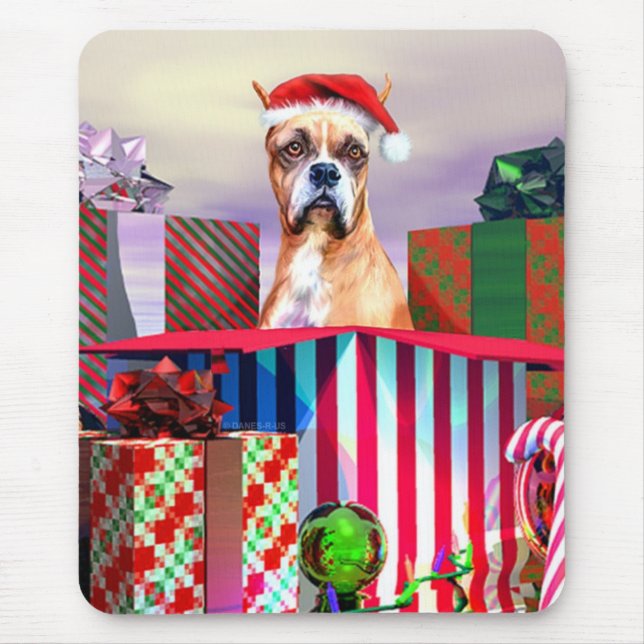 Mousepad Boxer Christmas Surpresa (Frente)