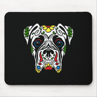 Mousepad Boxer De Branco - Crânio De Açúcar Agenciado Pelo