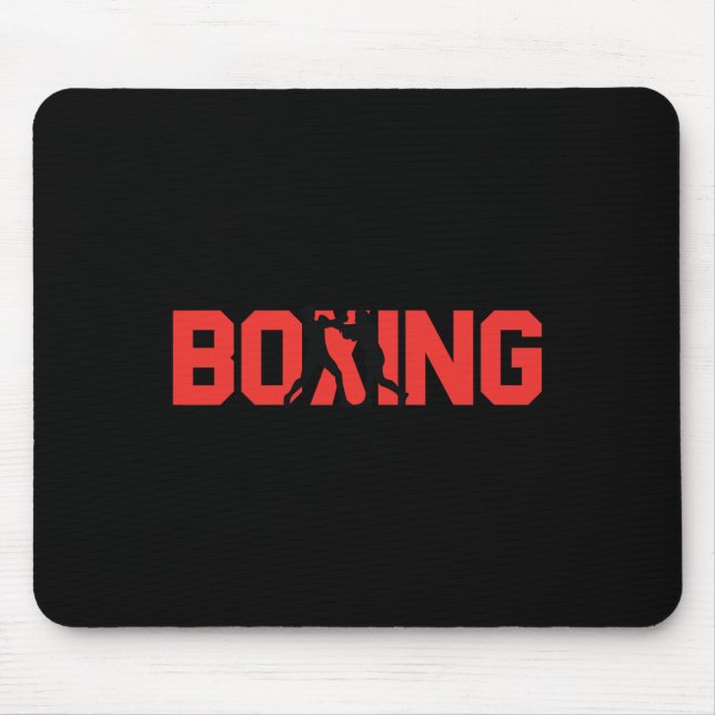 Mousepad Boxer de Parceiro de Disparo de Presente de Boxing (Frente)
