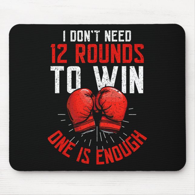 Mousepad Boxer Engraçado Boxing (Frente)