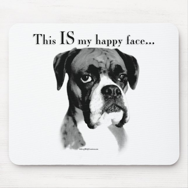 Mousepad Boxer Happy Face (Frente)