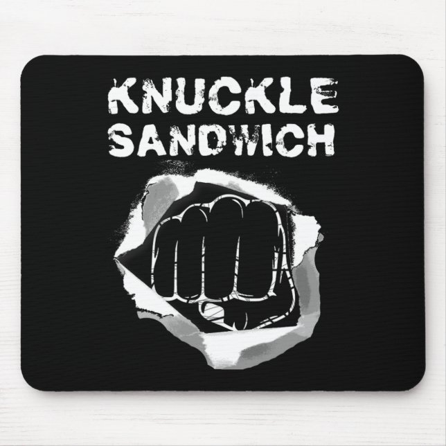 Mousepad Boxer Knuckle Punch Punch Boxer Fighter (Frente)