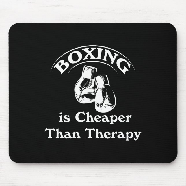 Mousepad Boxer Mais Barato Que Terapia Boxando Luvas Engraç (Frente)