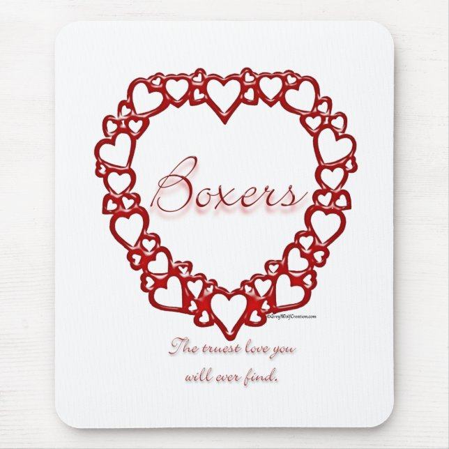 Mousepad Boxer True Love (Frente)