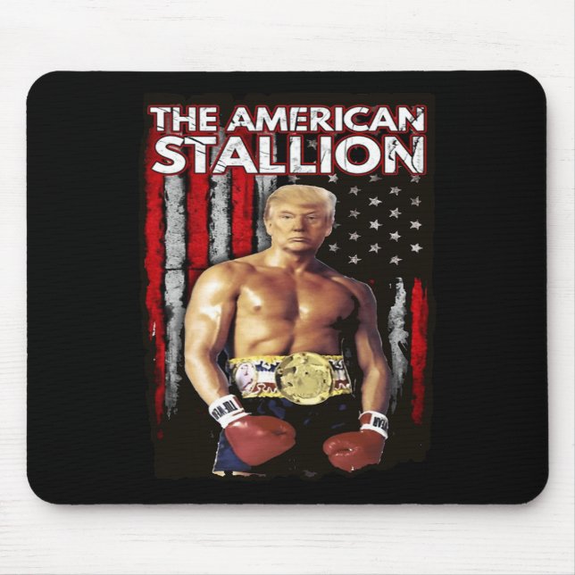 Mousepad Boxer Trump Rocky Trump Meme Trump 2024 (Frente)