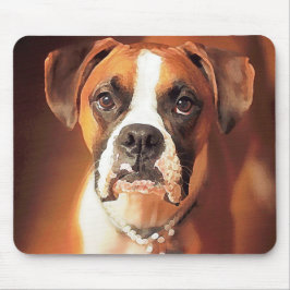 Mousepad Boxer Watercolor