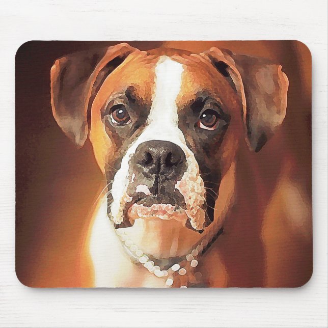 Mousepad Boxer Watercolor (Frente)