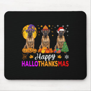 Mousepad Boxin Dog Halloween Hallothanksmas