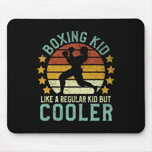 Mousepad Boxin Kid Funny Youth Boxer Gift (Frente)
