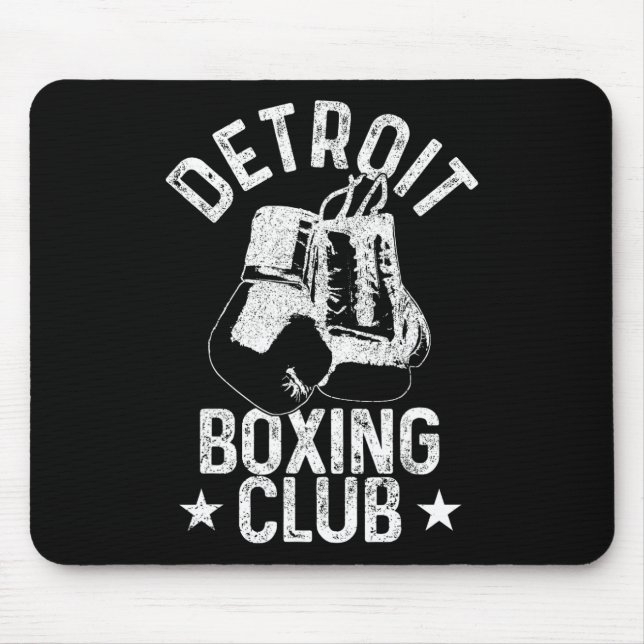 Mousepad Boxing Detroit Michigan Martial Arts Boxer (Frente)