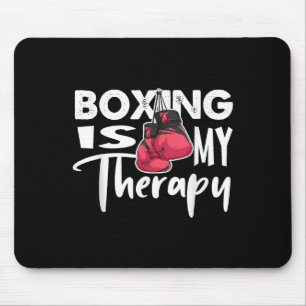 Mousepad Boxing É A Minha Engraçada Terapêutica, Quote Gym