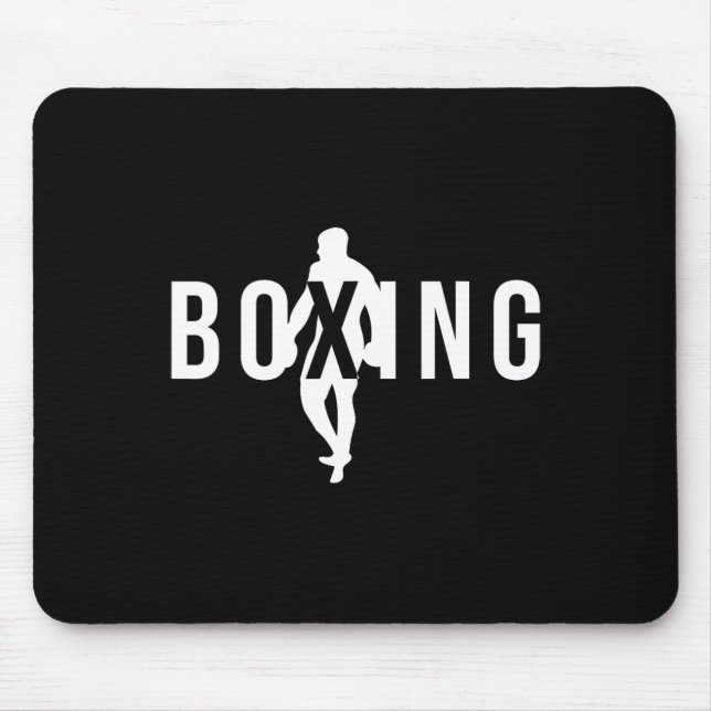 Mousepad Boxing É A Minha Terapia Um Memória Boxing Engraça (Frente)