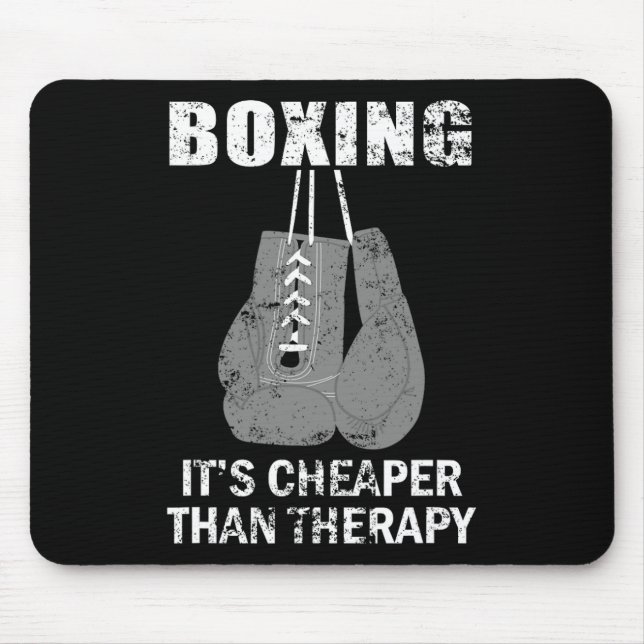 Mousepad Boxing É Mais Barato Que A Terapia Para Boxers (Frente)