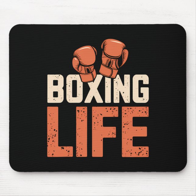 Mousepad Boxing Life Para Boxers Profissionais Amadores 3 (Frente)