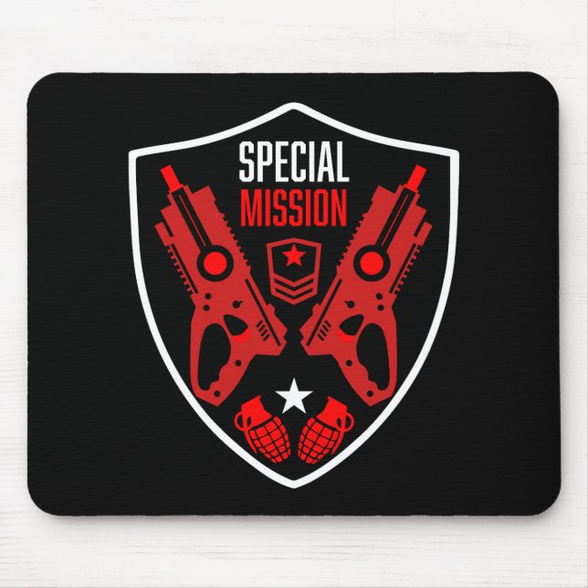 Mousepad Boys Toy Dart Gun Batalha (Frente)