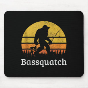 Mousepad Bquatch Divertido B Pesca Sasquatch Pé Grande Vint